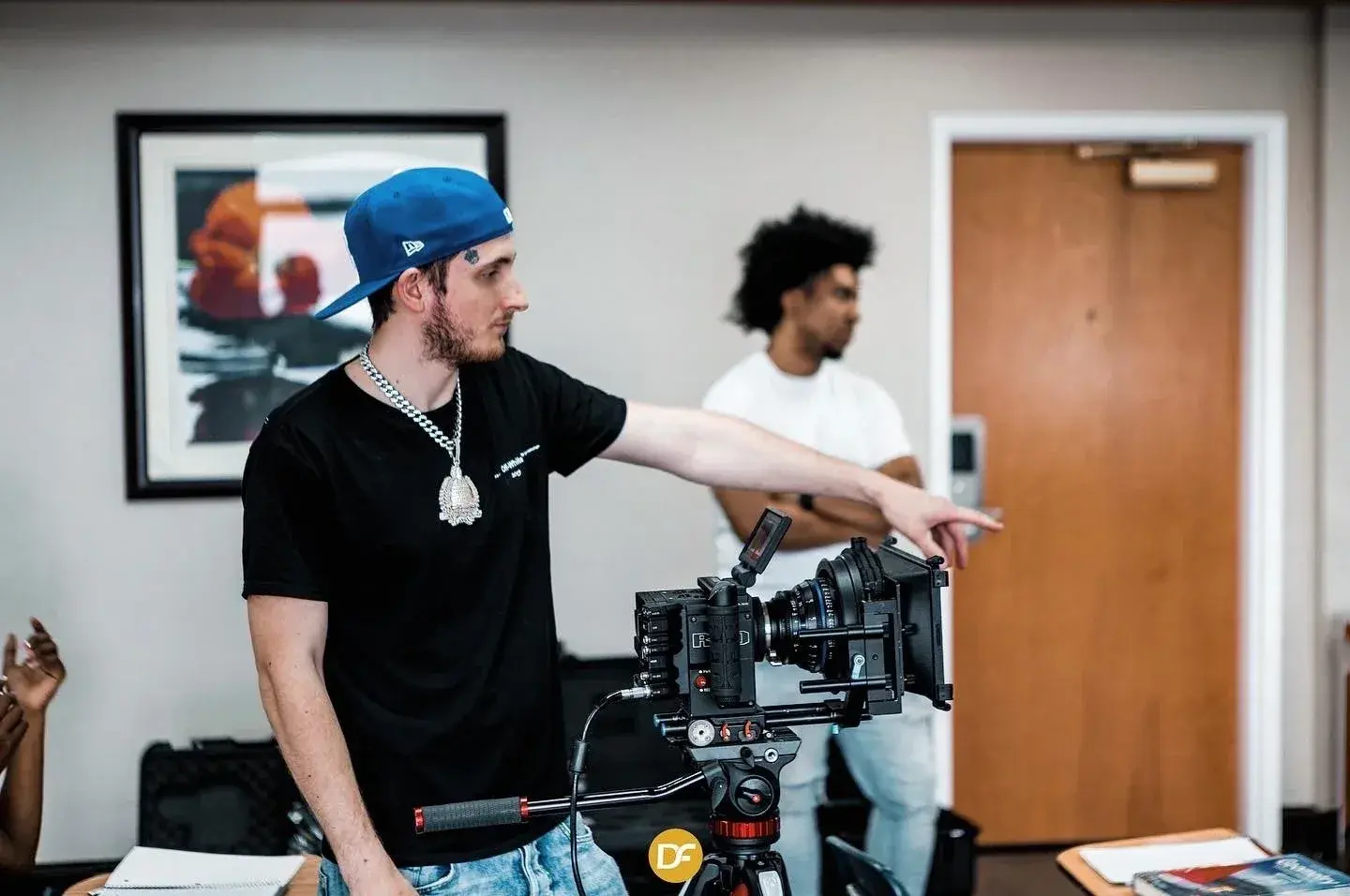 Marko Steez directing on set