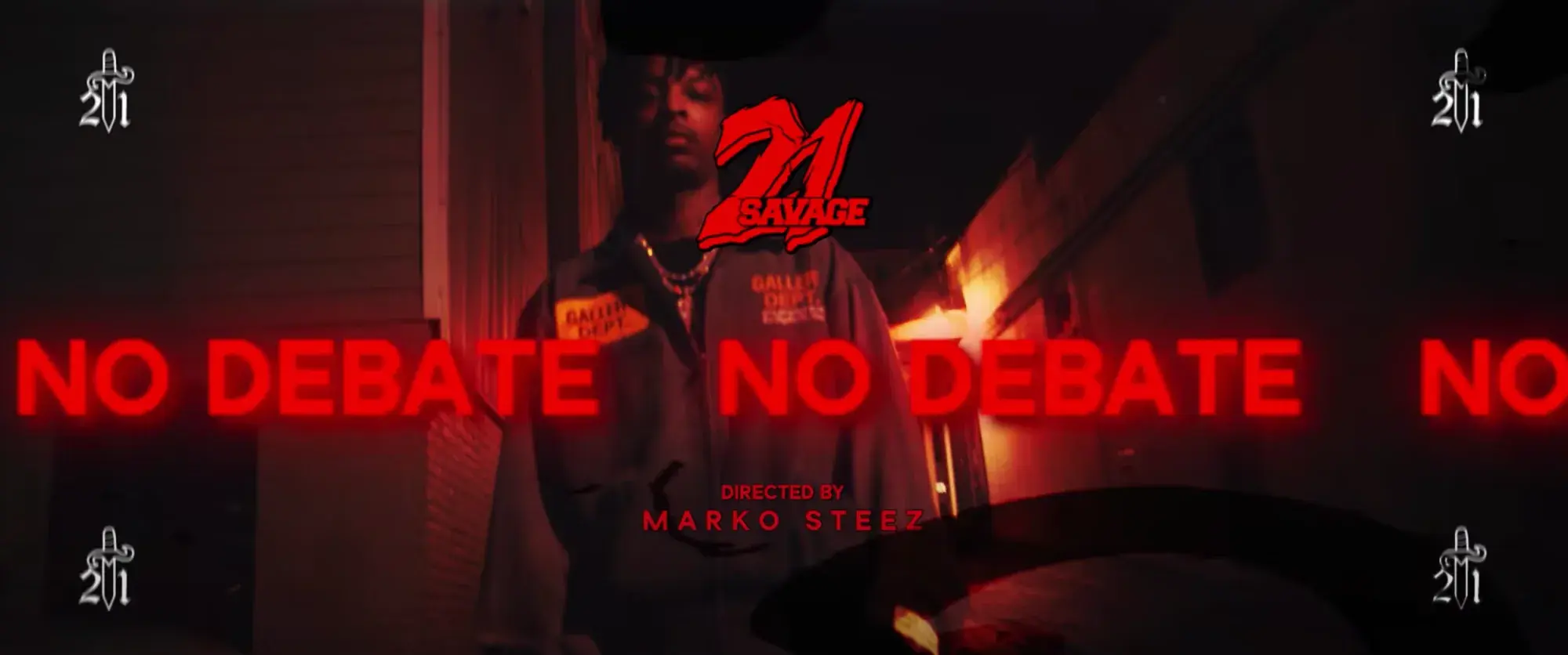 Still from 21 Savage — No Debate / Big Smoke